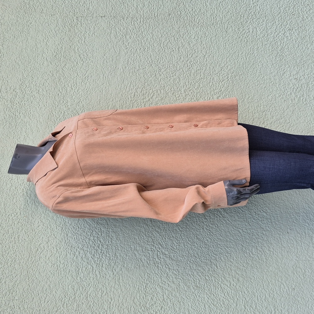 Allison Daley (Indonesia) Ladies Tan Faux Suede Shirt/Jacket